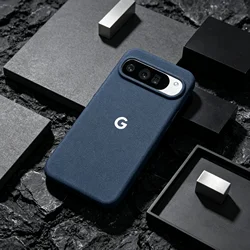 Solid Color Slim Matte Soft TPU Case - Frosted Sandstone Cover - Google Pixel 8 Pro (NavyBlue)