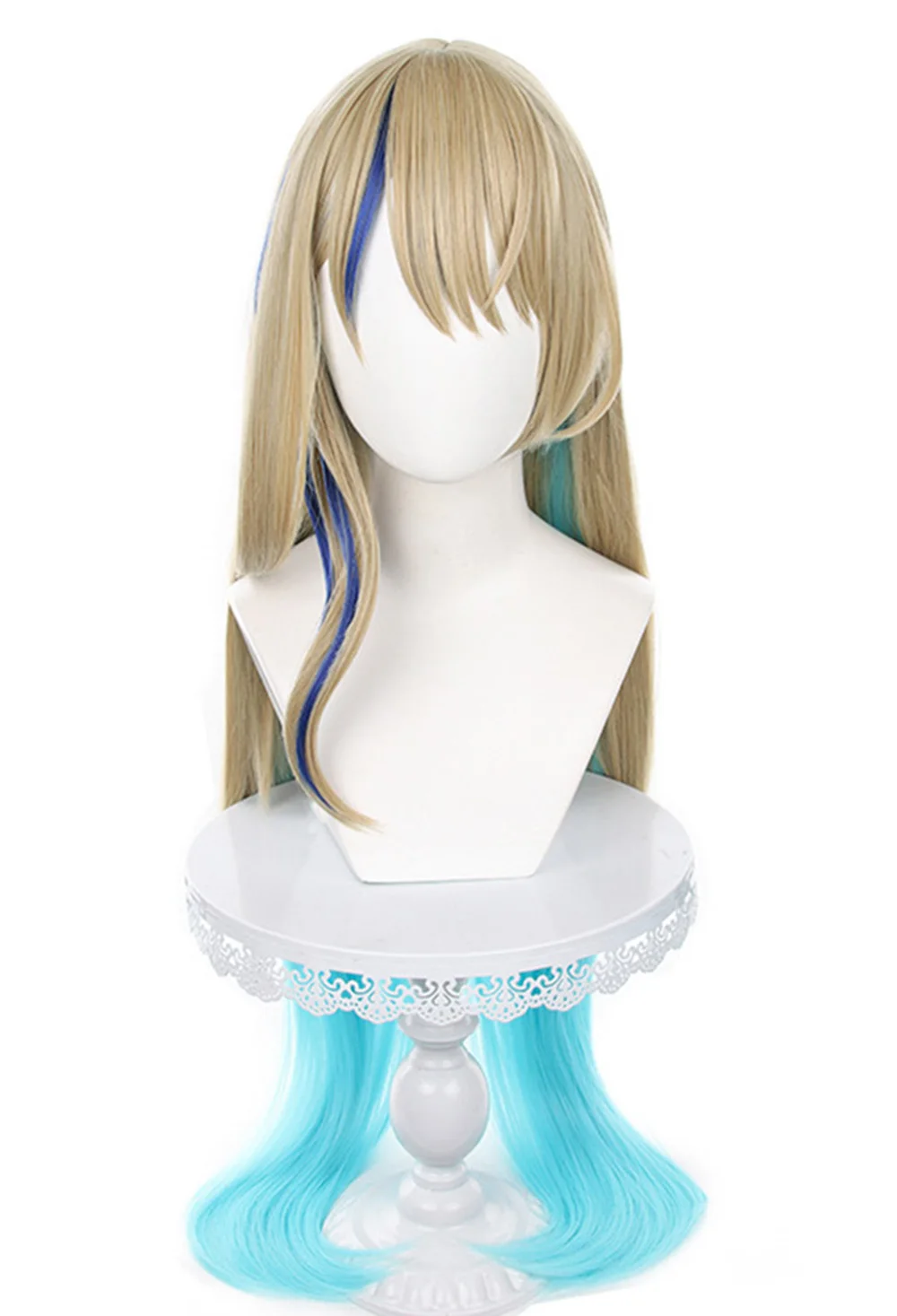 

Cosplay Wig Long Brown Blue Wig for Honkai: Star Rail Serval Landau