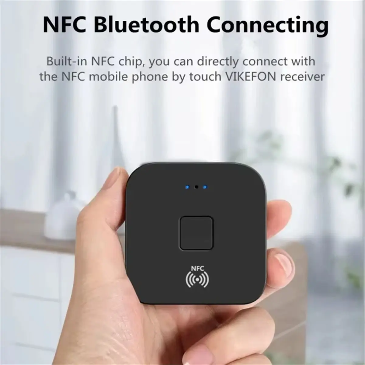 A10R 블루투스 5.0 RCA 오디오 수신기 3.5mm AUX 잭 스테레오 음악 무선 어댑터 마이크 NFC 스피커 앰프 자동 켜기/끄기