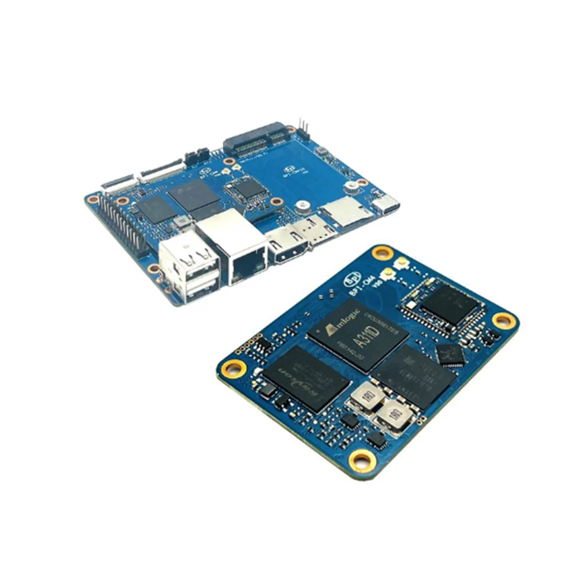 

For Banana Pi BPI-CM4 Amlogic A311D for Quad Core ARM Cortex-A73 4G LPDDR4 16G EMMC Minipcie Support HDMI-Compatible