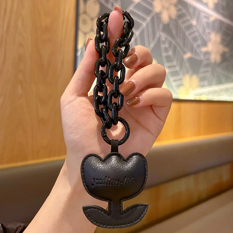 Dark Chain Ring Love Leather Yxdian-life Keychain Pendant