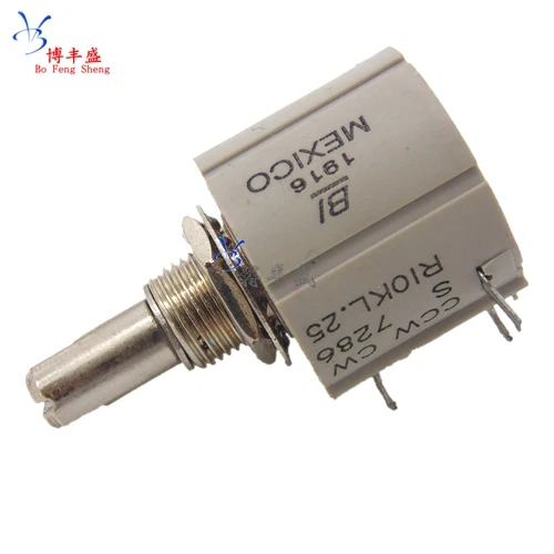 Ccw cw s 7286 R1k 2k 5k 10k 2w Potência Precisão Multi Turn Potenciômetro 10 Voltas