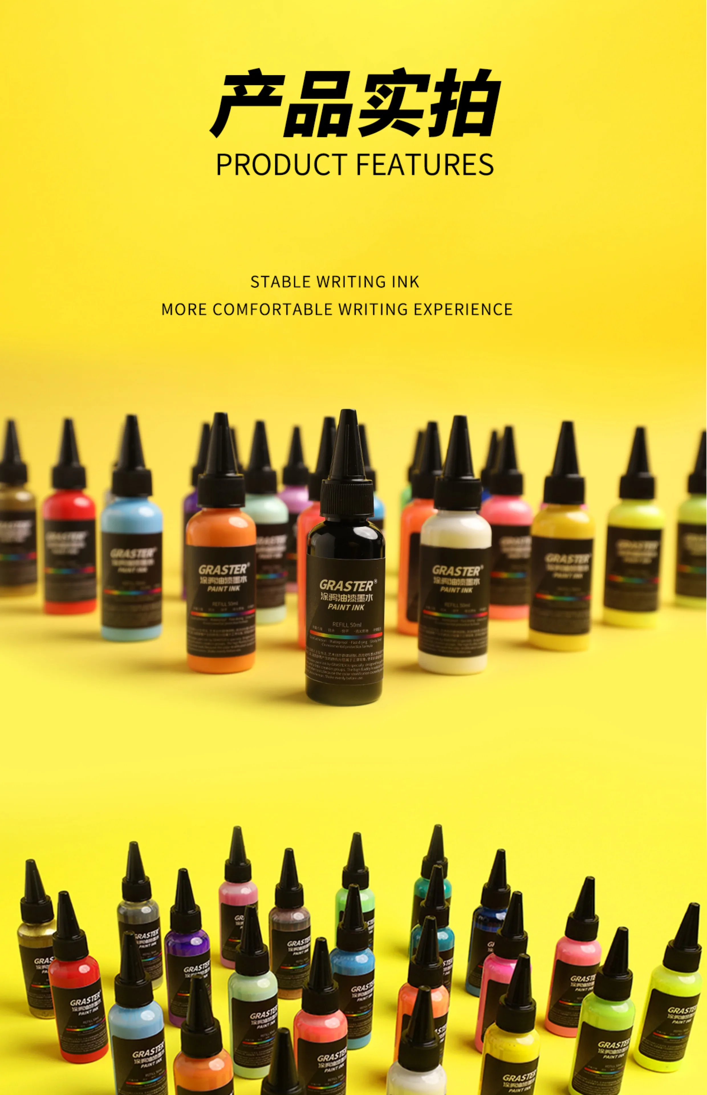 Fast Drying Oil Based Marker Refill Ink for Artistic Marking