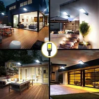 Puissante LED solaire extérieure LED cour applique murale Rechargeable corps humain Induction jardin terrasse porte de Garage éclairage public 6