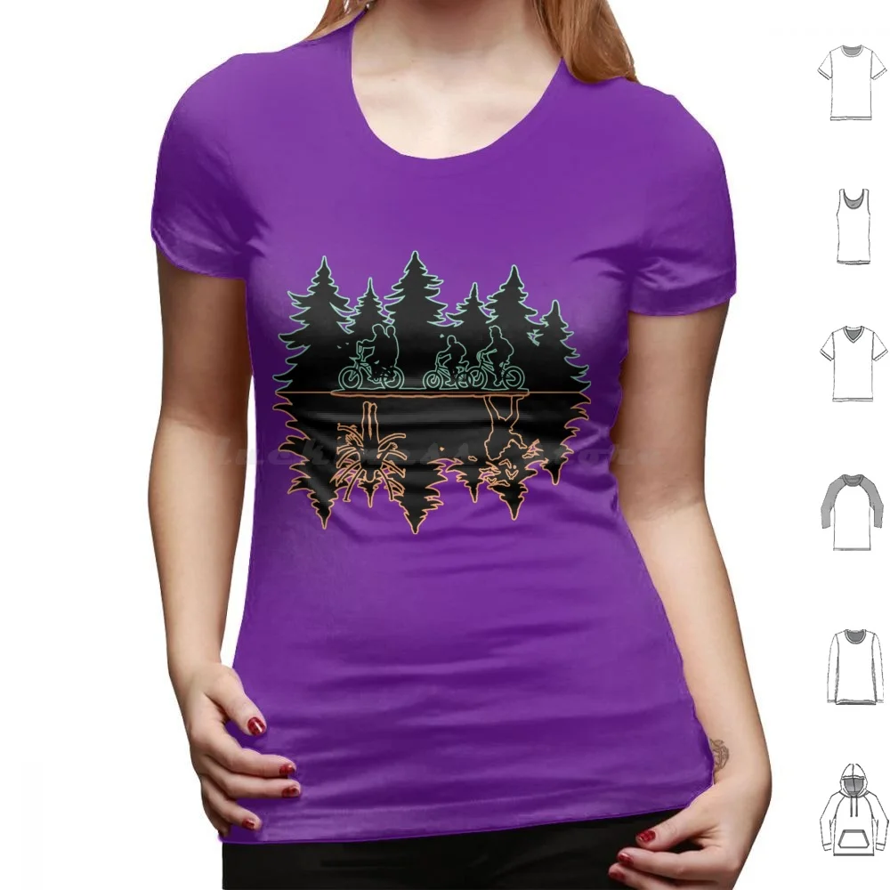 thumbnail image 1 of ( The Upside Down ) 2 T Shirt 6xl Cotton Cool Tee Things Stranger Will Byers Mike Eleven Lucas Dustin 80s Hawkins Netflix 1980s, 1 of 5