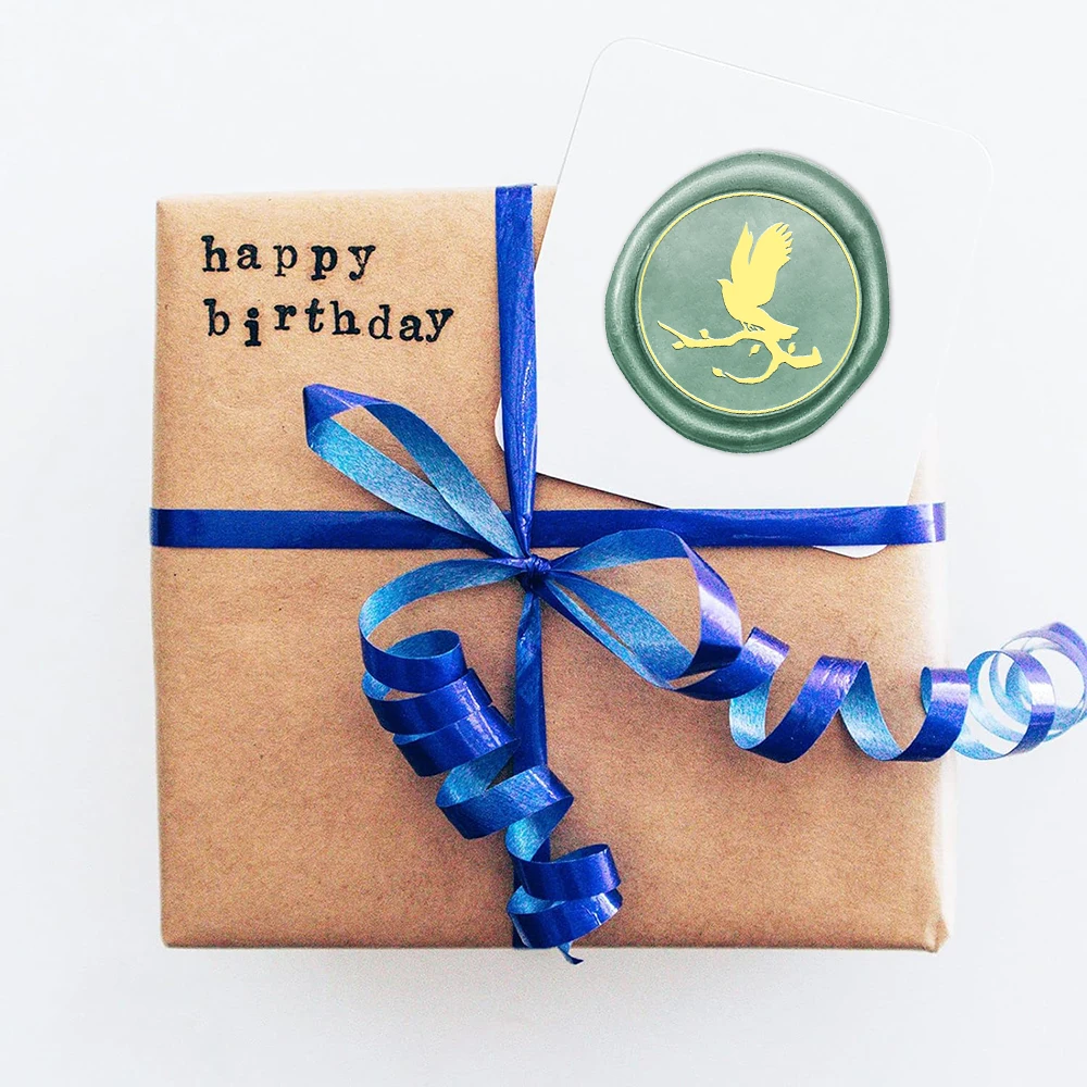 Birds Wax Seal Stamps Removable Brass Head For Decoration Party Invitation Wine Packaging Greeting Card Gift Envelope
