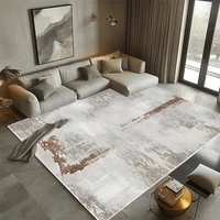 Nordic Abstract Style Living Room Carpet Light Luxury Rugs for Bedroom Decoration Large Area Non-slip Washable Coffee Tables Mat 1