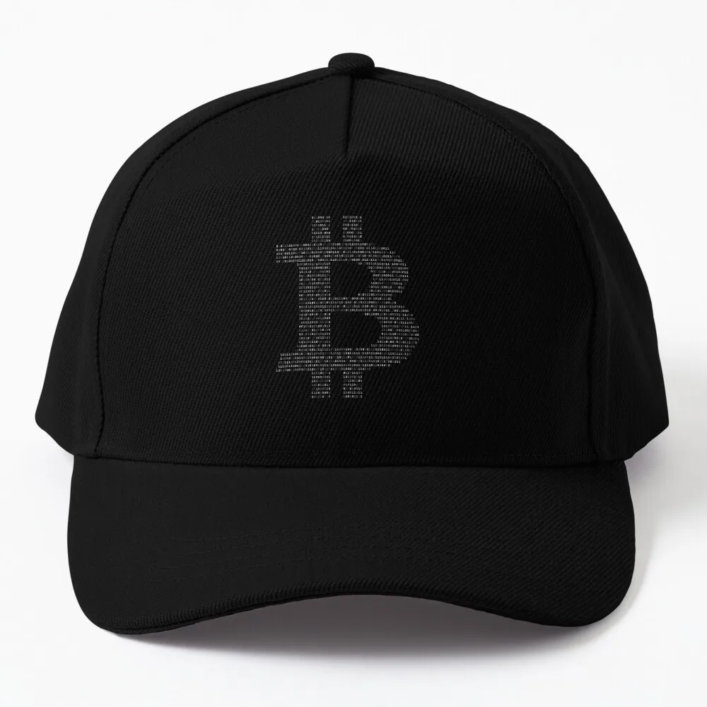 

Bitcoin Binary Black Baseball Cap Beach Bag Golf Wear Mountaineering Cosplay Baseball Cap For Men Women'S