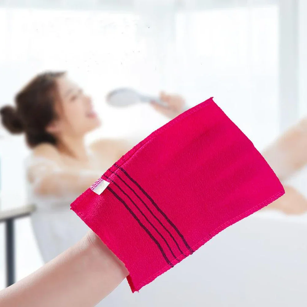Korean Exfoliating Bath Washcloth Body Scrub Shower Towel exfoliating bath towel For Peeling 5Pcs