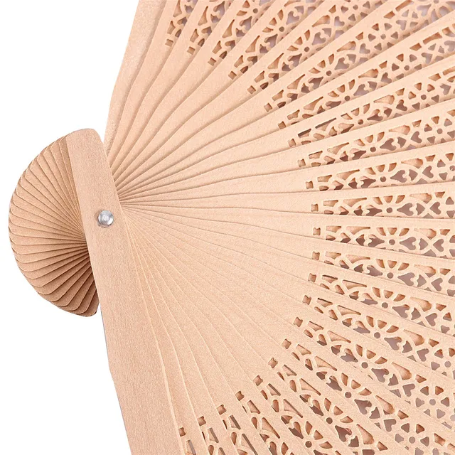 EXCEART 3pcs Paper Fans Handheld Fan Foldable Handheld Folding Fan  Sandalwood Hand Fan Chinese Fan Hand Fans Folding Hand Fan Flodable Fan  Wood Fan