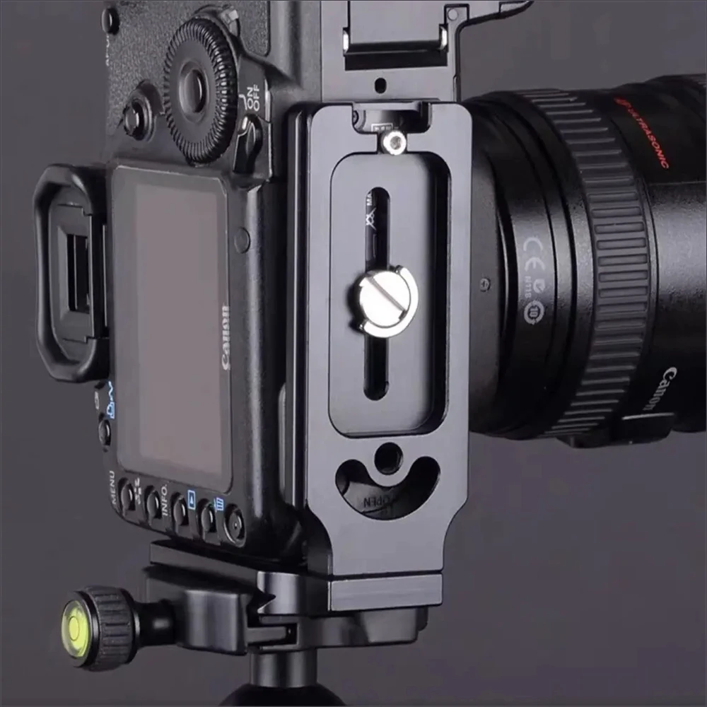 DSLR Camera L Bracket Quick Release Plate Vertical Horizontal Video Switching Compatible Canon Nikon Sony Aluminum