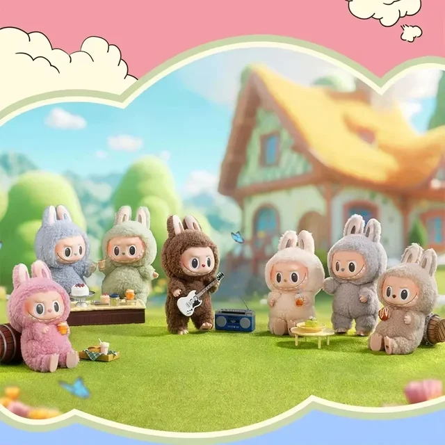 Peluche Labubu Porte-Clés Mignon – Cadeau D’Anniversaire Pour Garçons Et Filles, Poupée Douce Et Décorative