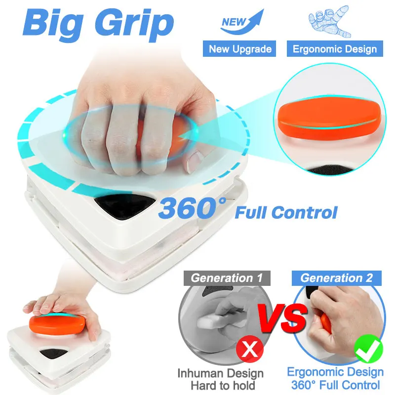 Double Sided Magnetic Window Cleaner Glass Wiper for Washing Windows Magnetic Cleaning Brush Household Cleaning Tools