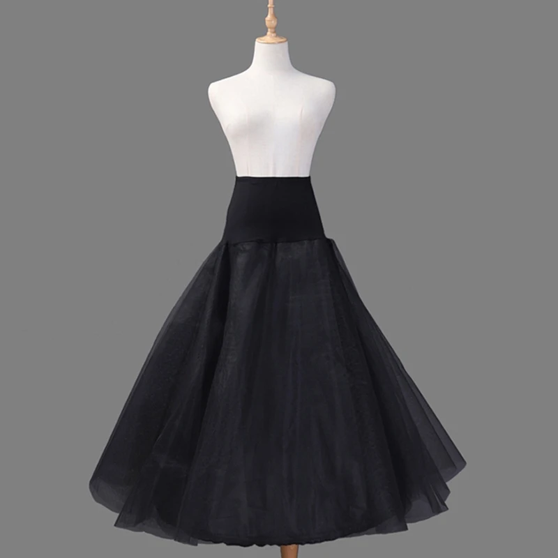 Women Petticoat Underskirt Cosplay Party Long Dress Multi Layers Ballet Skirt Enaguas Underskirt with Hoops