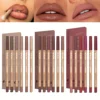 6Pcs Nude Lipliner Set,Waterproof Long-Lasting Matte Natural Lip Pencils Non-Smudging & Easy-to-Apply 2