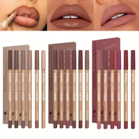 6Pcs Nude Lipliner Set,Waterproof Long-Lasting Matte Natural Lip Pencils Non-Smudging & Easy-to-Apply 2