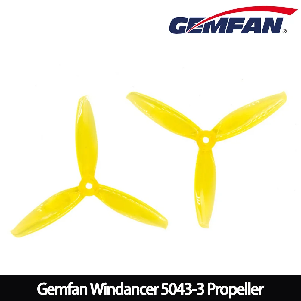 ตัวเลือกสินค้า ใบพัดโดรน Gemfan 5x4.3 3 ใบพัด วัสดุ PC สำหรับ FPV แข่งขัน