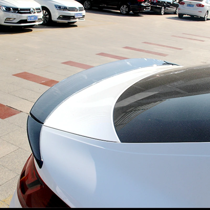 

2019 New Passat CC spoiler three-stage ABS pseudo carbon fiber color rear roof spoiler lip wing for Volkswagen Passat CC spoiler