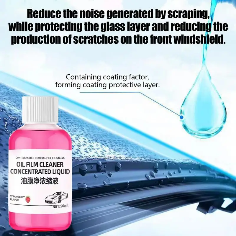 Glass Oil Film Remover Cleaner For Auto And Home Long-Lasting Outdoor Window Cleaner Polishing