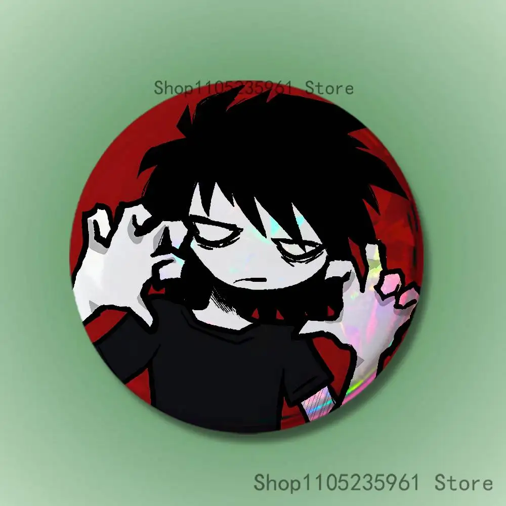 Ich liebe Emo Jungen Icon Pin Weißblech Runde Brosche Cosplay Nijigen Otaku Kultur Abzeichen 58mm 44mm 32mm 75mm 25mm – Detail 6