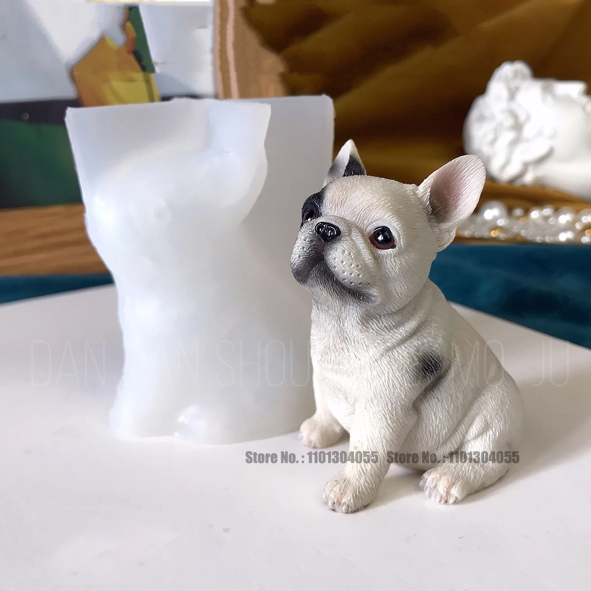 北欧フレンチブルドッグの像家の装飾アクセサリークラフト