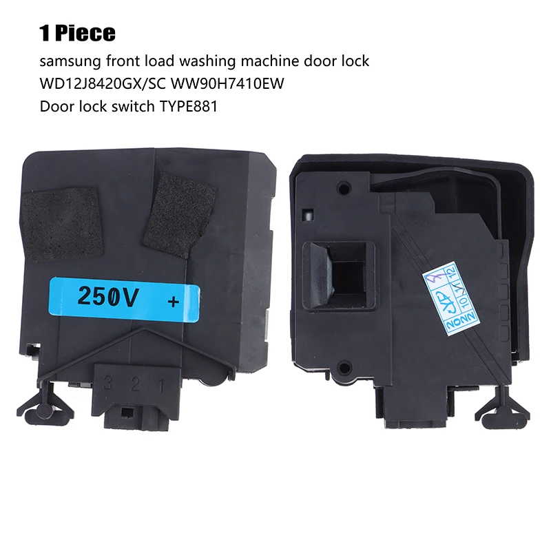 Interrupteur De Verrouillage De Porte à Micro-retard Pour Lave-linge – Compatible Haier, Skyworth (réf. BG-222556)