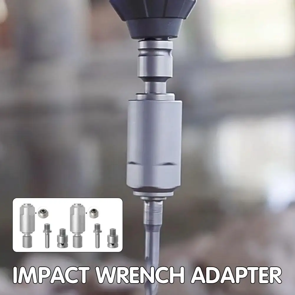 Adapter For Converting Impact Wrench To Electric Hammer SDS Max To SDS Plus Adapte Square Interface Use With Drill/Impact Wrench