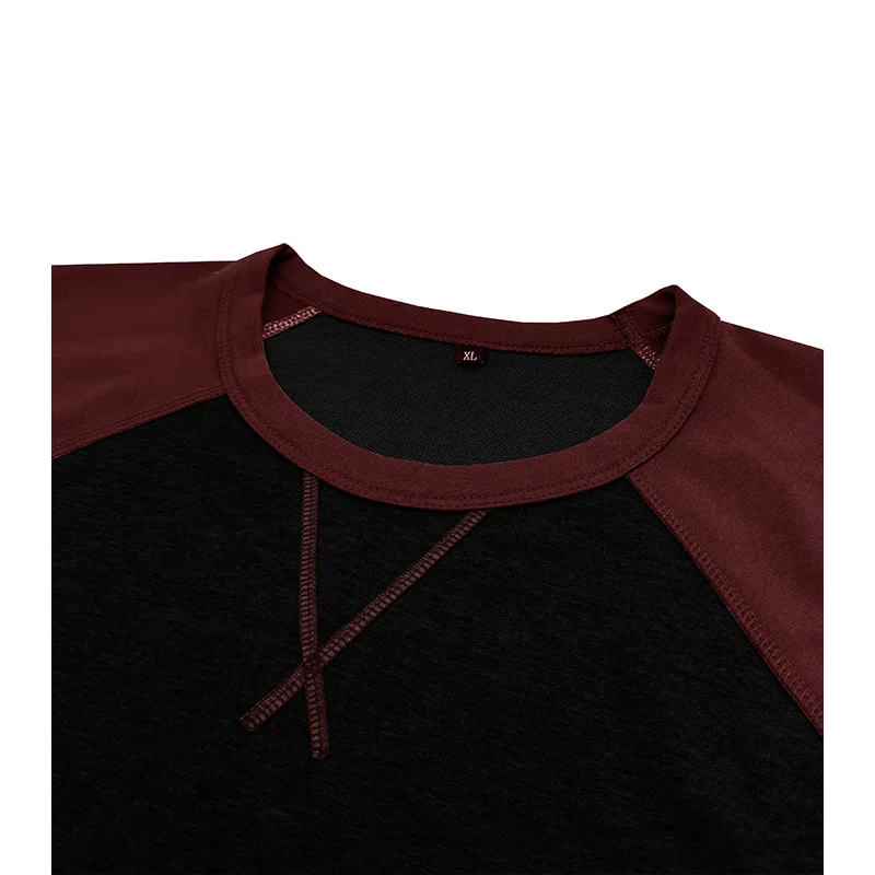 Herbstliches Herren-Sweatshirt aus Baumwolle mit langen Ärmeln, lässig, in 10, stilvoller Farbmischung, bequemer Pullover mit Rundhalsausschnitt – Detail 30