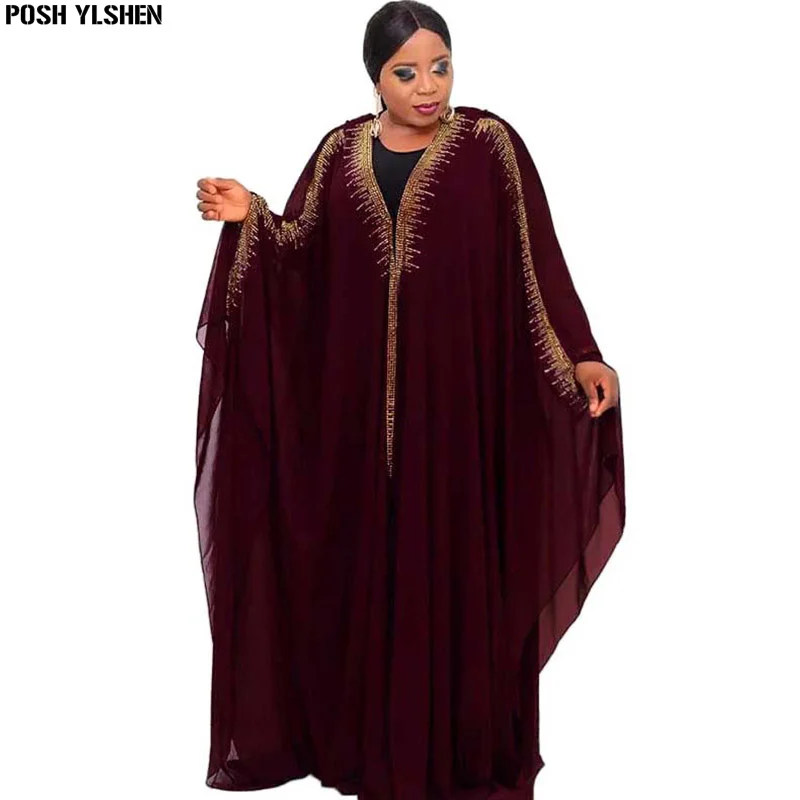 

Nigeria Ladies Caftan Dress African Dresses for Women 2023 Traditional Hijab Abaya Musulman Boubou Robe Africaine Femme Clothes