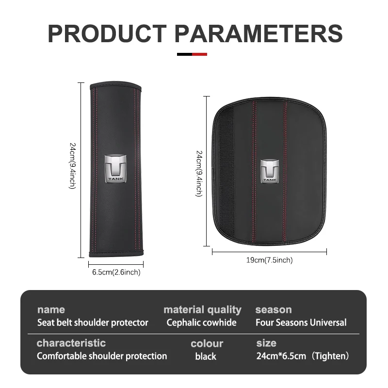 1Pcs Car Sea Belt Protect Shoulder Safety Cover Accessories For TANK Great Wall 300 400 500 700 800
