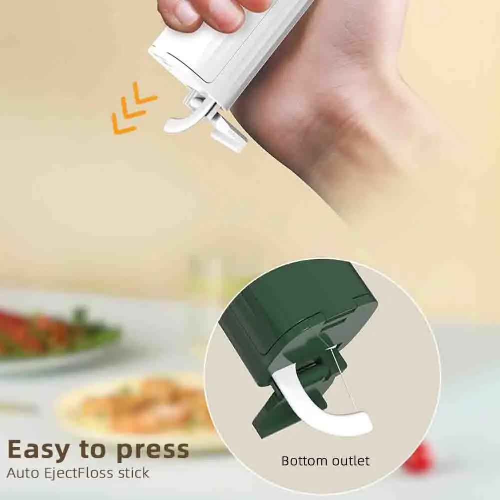 휴대용 자동 치실 보관함, 치실 디스펜서, 치실 선택 정리함, 여행용 편리한 구강 위생 관리