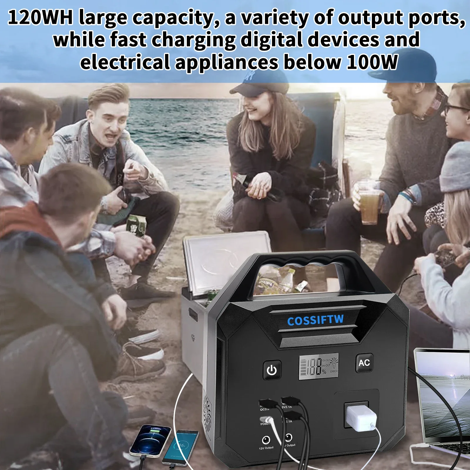 COSSIFTW Car Starter Battery Charger Jumper 10000A Peak 12V Jump Start Battery Pack for ALL Car Truck Portable Truck Jump Box