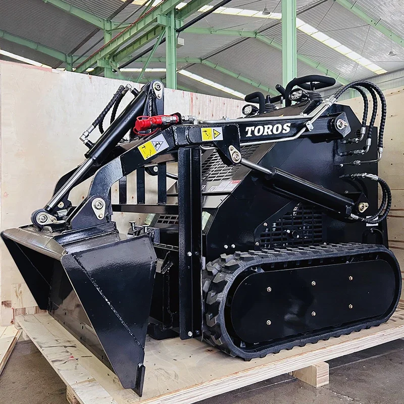 

Factory Customization Mini Skid Steer High Quality Wheeled/Tracked TRS-480W Mini Loader 23HP Skid Steer Loader for sale