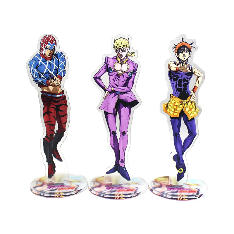 Anime Jojos Bizarre Adventure Figure Stand Model Plate Stone Ocean Series  Fashion Acrylic Standing Holder Desk