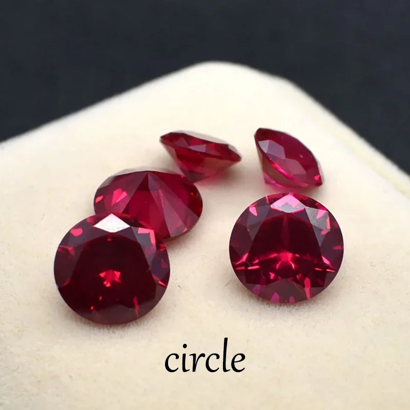 Gemstone Jewelry Making Beads Loose Gemstone Ruby Pigeon Blood Stone 6-8MM Wisdom and Guardian Stone Necklace Ring DIY Beads