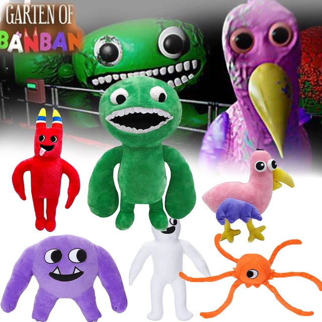 6pcs Garten Of Banban Pelúcia Brinquedo Jogo de Terror Rainbow Friends  Capítulo 2 Personagem de desenho animado Soft Comfortable Plush Doll Gift  For Kid