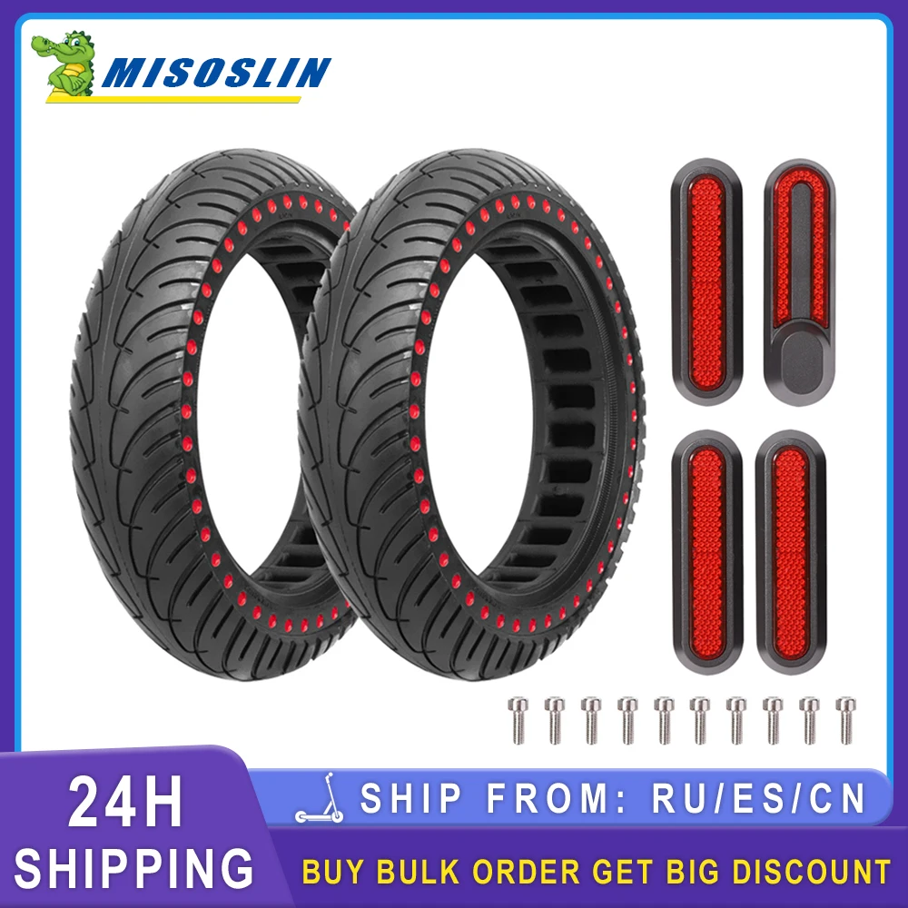 

Solid Non-Pneumatic Tire 8 1/2*2 Rubber Tyre Wheel Cover Shell With screw Parts For Xiaomi Mi3 M365 1S Pro 2 Electric Scooter