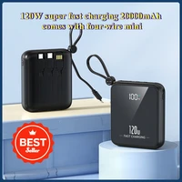 The New 120W Super Fast Charging 20000mAh Comes with A Four-wire Mini Compact Power Bank 1
