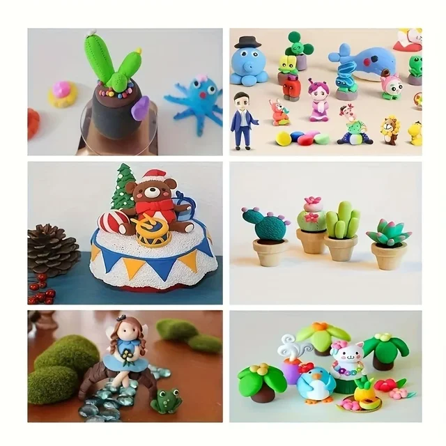 14 pièces outil de poterie en plastique argile outils de sculpture ensemble polymère couteau à découper Kit pour poterie modélisation gaufrage style bricolage Art 6
