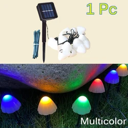 Solar Mushroom Fairy String Lights - LED Garden & Patio Decoration Lamps - 11M 30 Bulbs (1pc Multicolor)