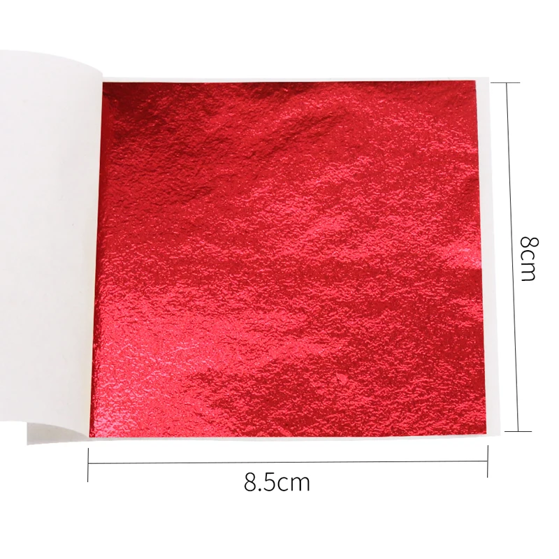100 Sheets 8*8.5cm Foil Leaf 13*13.5cm Foil Leaf Gilding Glue Colorful Sheets Paste Furniture Lines