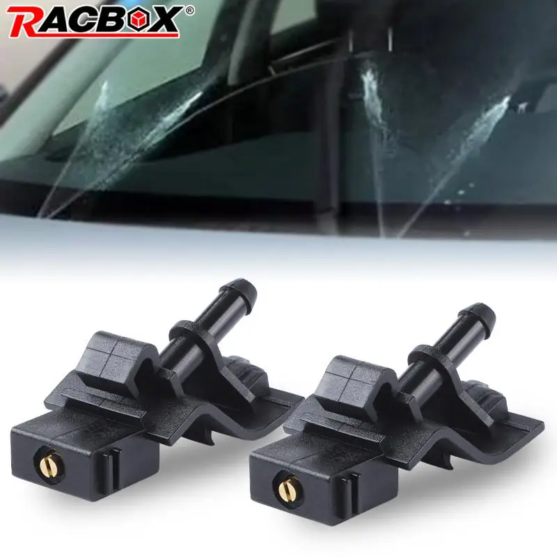 Windshield Washer Nozzles 2-Piece Universal Car Windshield Wiper Nozzle Sprayer - Washer Jet Sprinkler, Black Car Wiper Nozzle - Foto 6