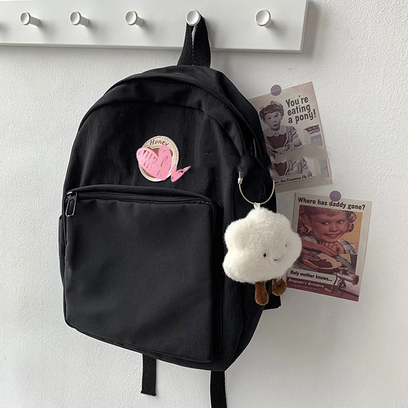

Cute Plush White Cloud Pendant Keychain Girl Bag Accessories Kawaii Pendant Doll Couple Key Ring