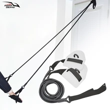 

Indoor Swimming Training Rope Equipment Hand Webbed Pull Rope Resistance Band Land Simulation Swim Arm Workout Correct Posture