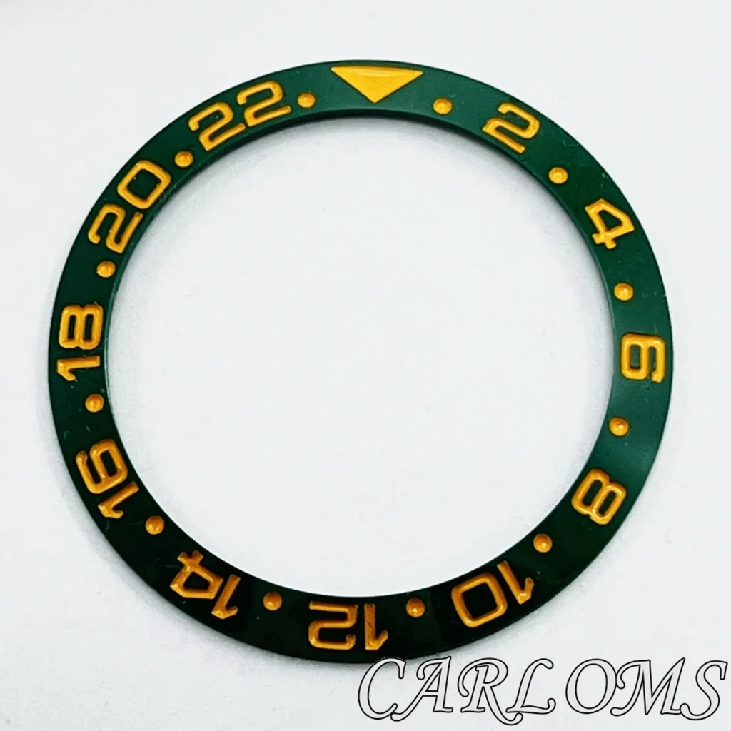 Premium Black Rose Gold Multicolor Ceramic GMT Bezel Insert