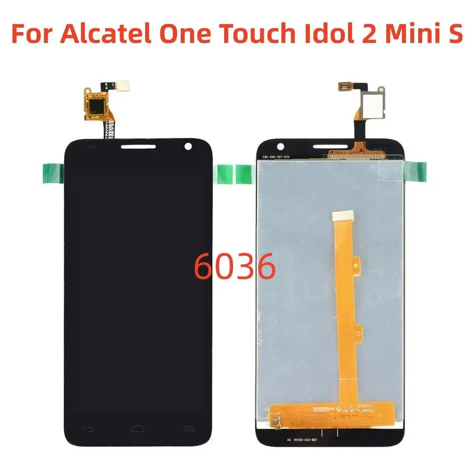 

High Quality LCD Screen and Digitizer Full Assembly Replacement For Alcatel One Touch Idol 2 Mini S / 6036 / 6036Y With Tools
