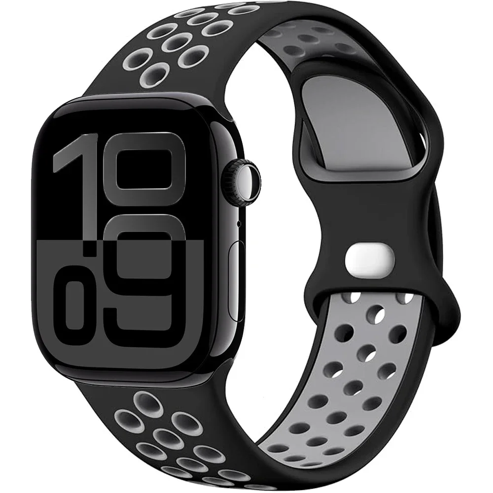 Breathable Soft Silicone Strap for Smartwatch - Versatile Size Options