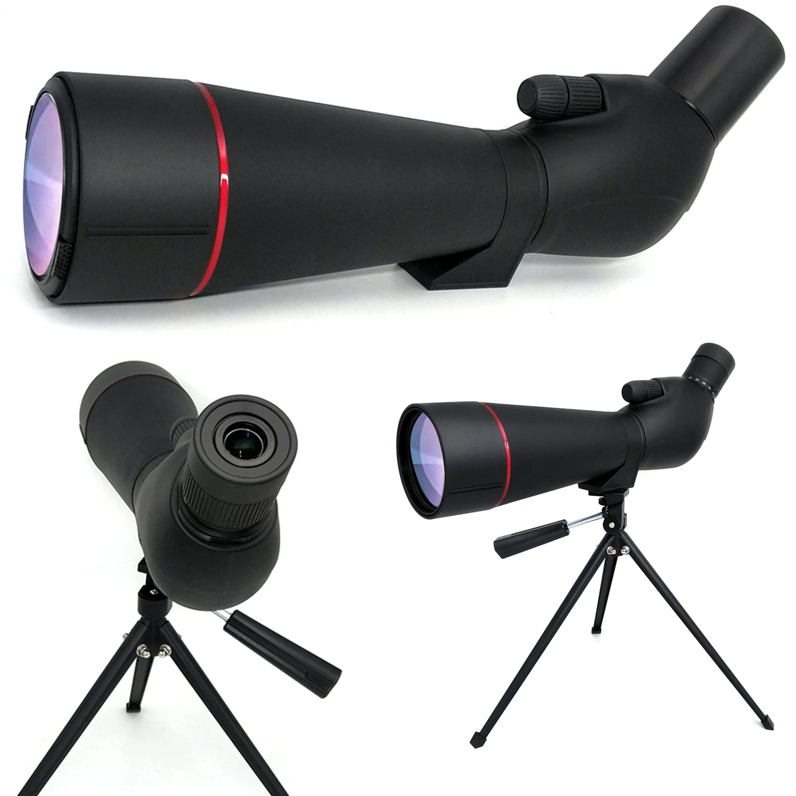 

CE Approved HD 20-60X80 Zoom Bird Watching Spotting Scope Optical Pipes With Tripod SmartPhone Adapter
