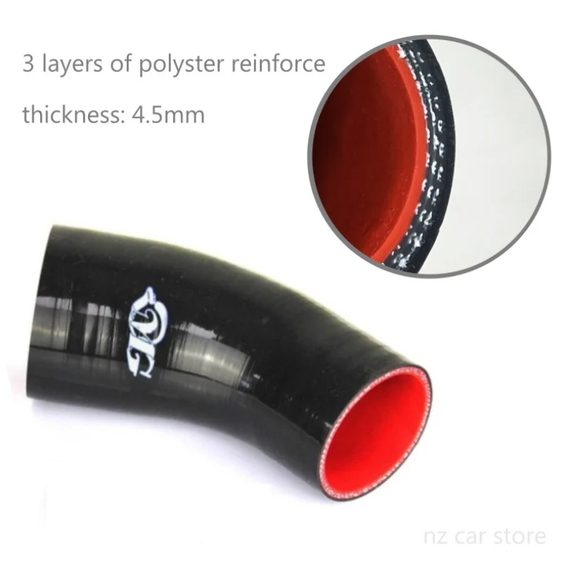 Tuyau Coupleur Intercooler ABSOPRO 65mm Noir En Silicone - Pour Voiture, Haute Température Et Pression