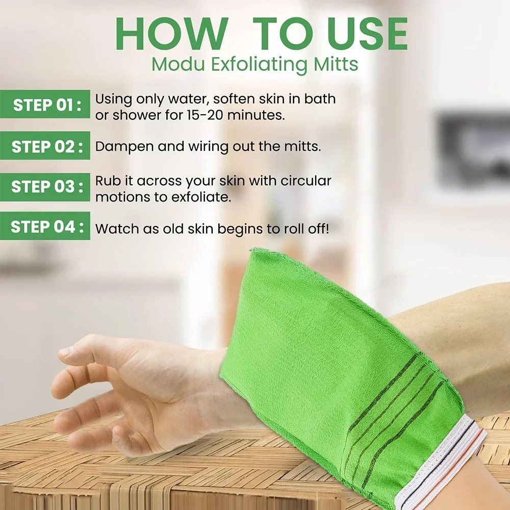 Exfoliating Bath Towel Korean Washcloth Body Massage Scrub Shower Towel SPA Portable Grain Brush Peeling Dead Skin Gloves Adults 5